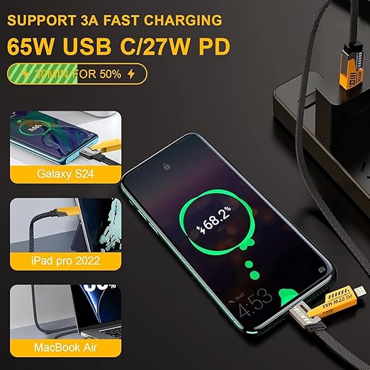 4 in 1 Fast Charging Cable Mobile Phone Charging Cable