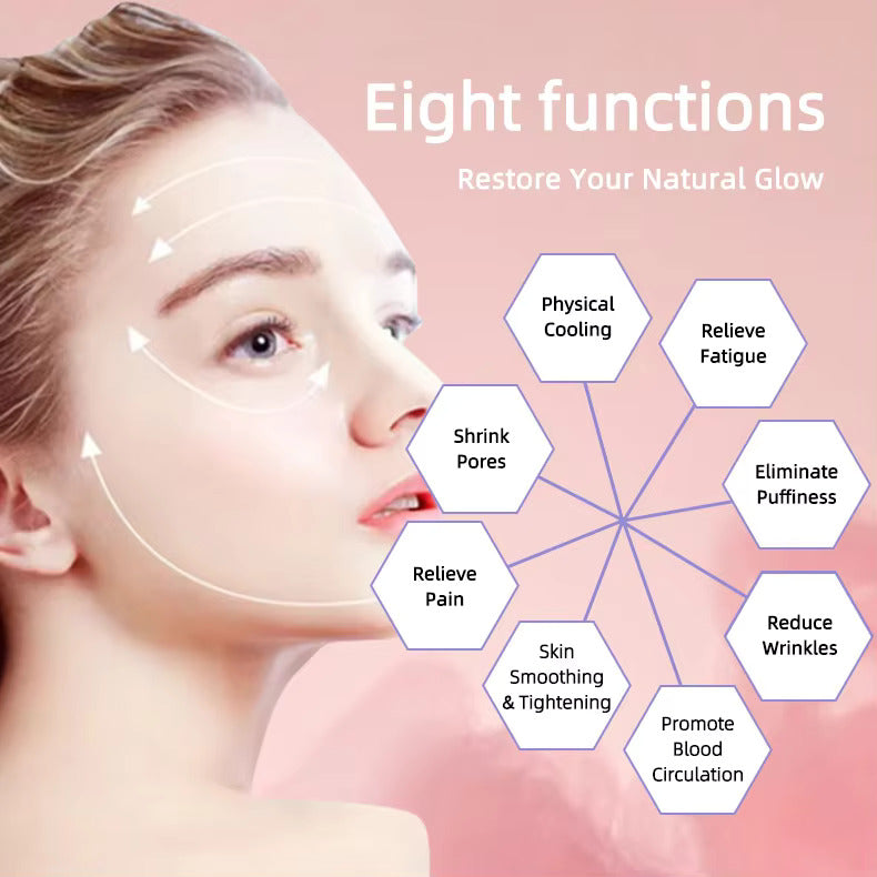 Ice Roller for Face – Silicone Cube for Anti-Aging, Acne, Glow & Puffiness Relief