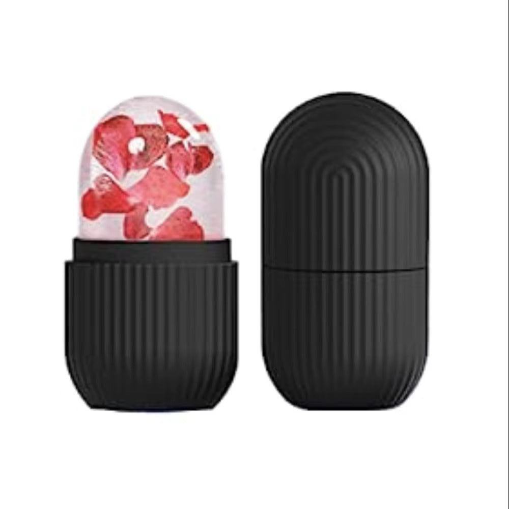 Ice Roller for Face – Silicone Cube for Anti-Aging, Acne, Glow & Puffiness Relief