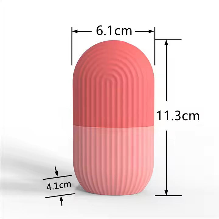 Ice Roller for Face – Silicone Cube for Anti-Aging, Acne, Glow & Puffiness Relief