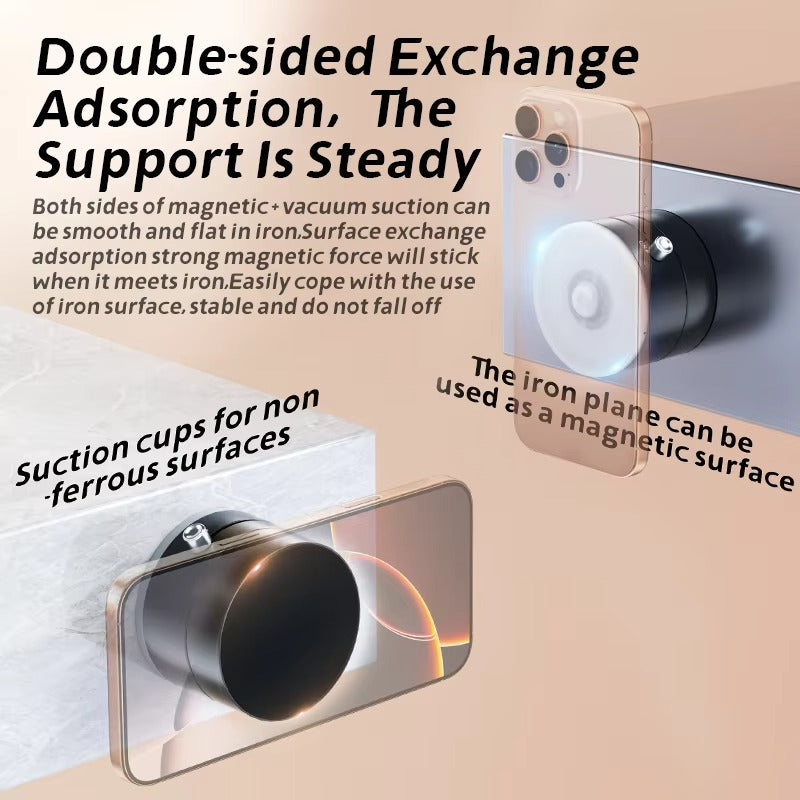 Foldable Vacuum Suction Mobile Holder – Magnetic Car Phone Holder | Universal Phone Accessories by Arzeenstore