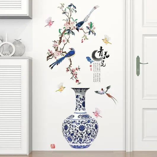 A beautiful bird painting brings a certain elegance and an innocent touch of love to your wall in your home.