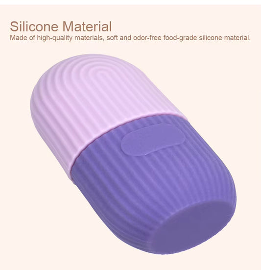 Ice Roller for Face – Silicone Cube for Anti-Aging, Acne, Glow & Puffiness Relief
